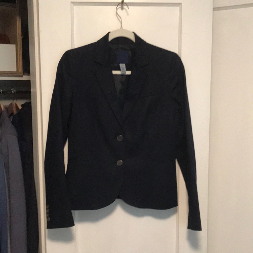 Navy two button J.Crew blazer